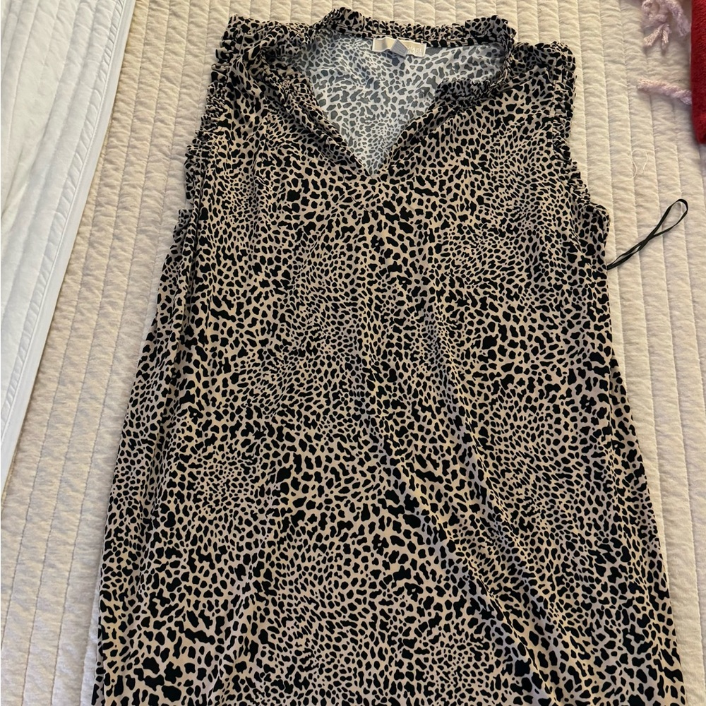 Michael Kors plus size leopard dress